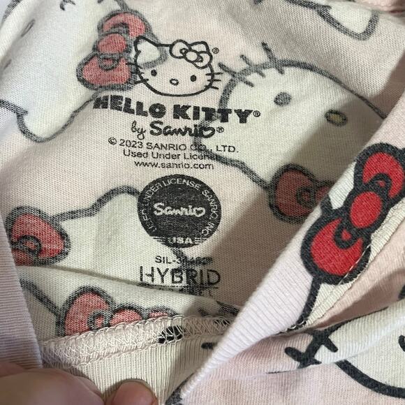 Sanrio Pink Hello Kitty Crop Tee- Womens Size Large - Picture 3 of 6